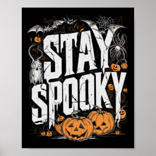 Affiche Citation éffrayante Halloween Boire Café Drôle Vêt