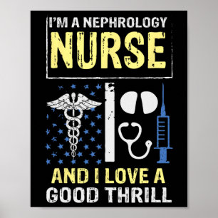 Affiche Citation en détresse Néphrologie Infirmière bonne