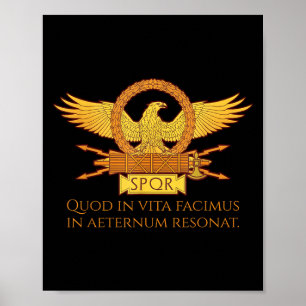 Affiche Citation En Latin - Ce Que Nous Faisons Dans La Vi