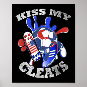 Affiche Citation et ampli de football Usa Funny; Design gr