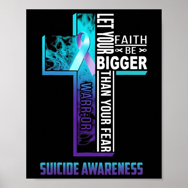 Affiche Citation Faith Pour La Prévention Du Suicide En Sa (Devant)
