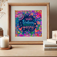 Citation Florale Inspirationnelle Joli Coeur Bleu