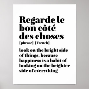 Affiche Citation Française Inspirante Regardez Du Côté 