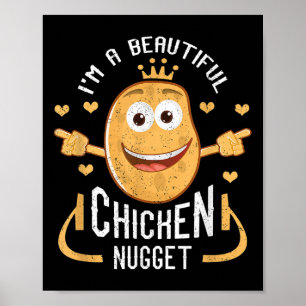 Affiche Citation Graphique Drôle - Je Suis Un Beau Poulet