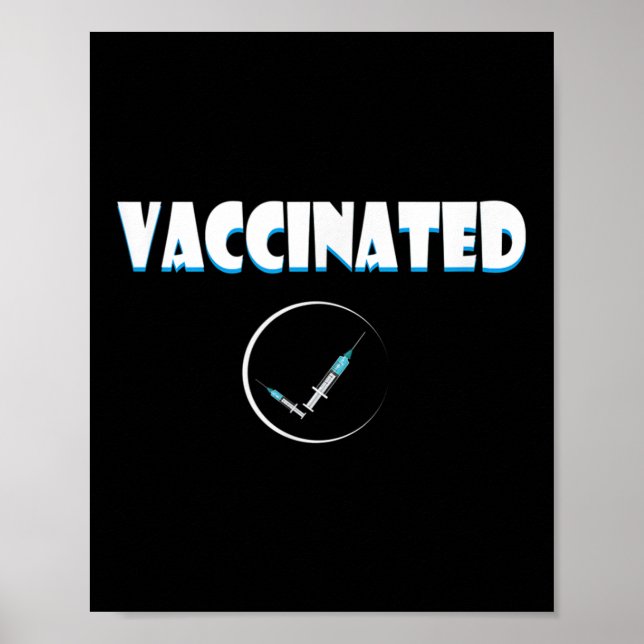 Affiche Citation Graphique Vaccinée Sur Les Humours Drôle  (Devant)