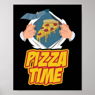 Affiche Citation heure de pizza