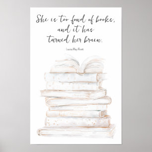 Affiche Citation humoristique de Livre de femme pour amate
