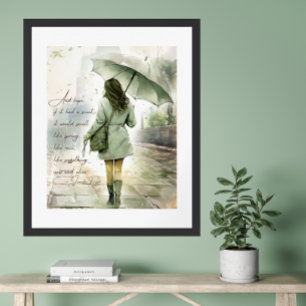 Affiche Citation Inspirante à l'Aquarelle Espoir dans la P