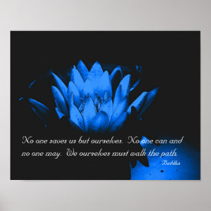 Affiche Citation Inspirante de Bouddha Fleur Lotus