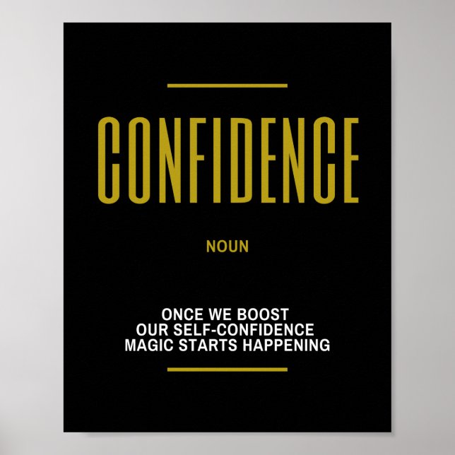 Affiche Citation Inspirante De Confiance Sur Le Succès (Devant)