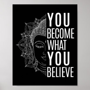 Affiche Citation inspirante de la loi d'attraction Bouddha
