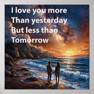 Affiche 💑 Citation Inspirante de l'Amour de Couple sur la