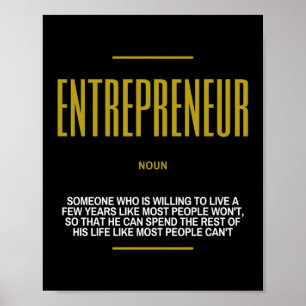 Affiche Citation Inspirante De L'Entrepreneur Sur Le Succè