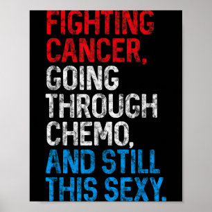 Affiche Citation Inspirante de Lutte Contre le Cancer Drôl
