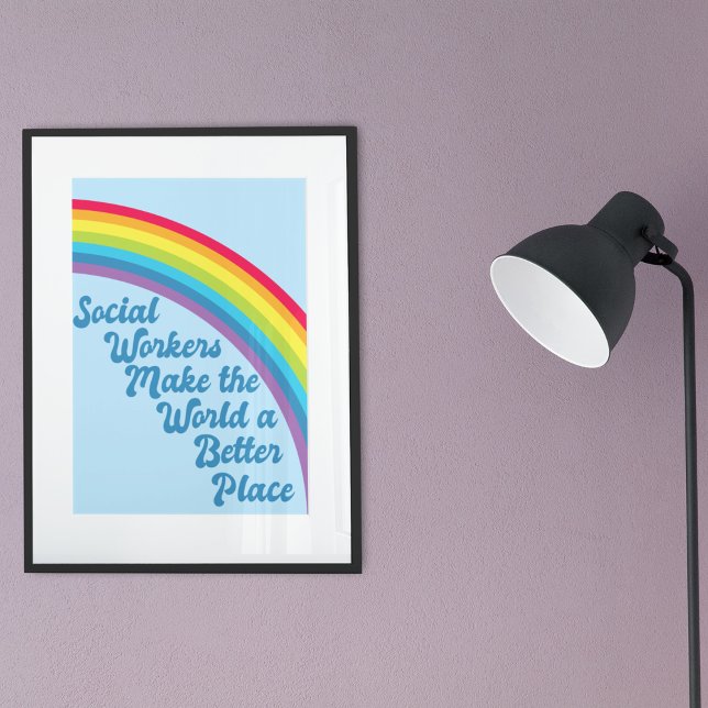 Affiche Citation Inspirante de Travail Social Mignon Arc-e (Créateur téléchargé)