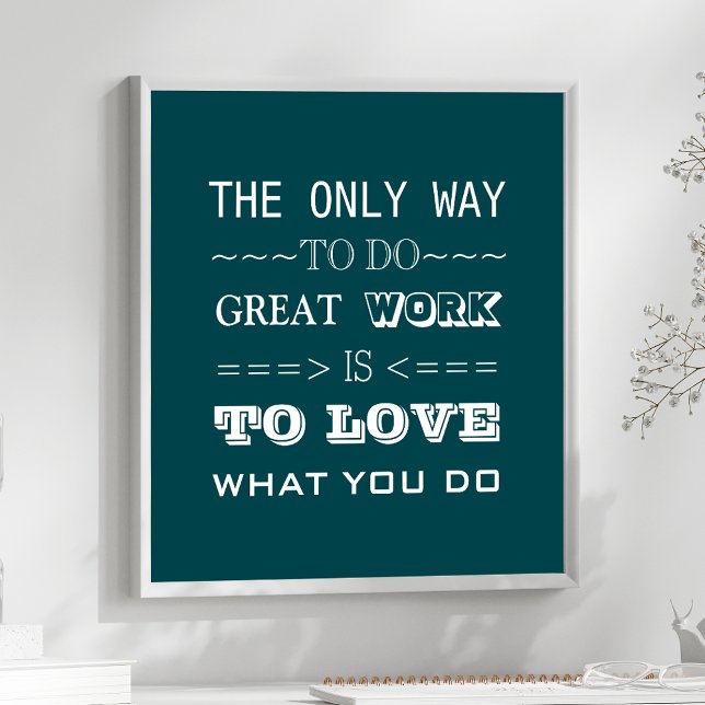 Affiche Citation inspirante de typographie moderne (Créateur téléchargé)