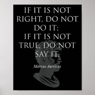 Affiche Citation Inspirante Du Philosophe Marcus Aurelius