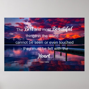 Affiche Citation inspirante : Helen Keller