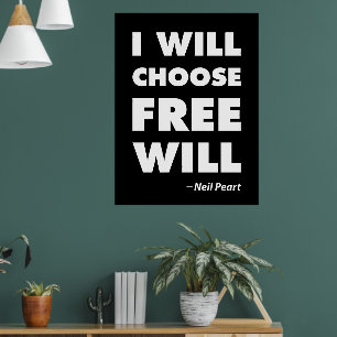 Affiche Citation Inspirante Libre Arbitre