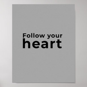Affiche Citation inspirante minimaliste grise