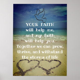 Affiche Citation inspirante Motivationnelle Vie Et Foi