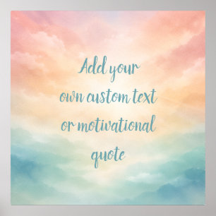 Affiche Citation Inspirante Personnalisée – Lever de Solei