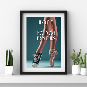 Affiche Citation inspirante pour Hope Dancer