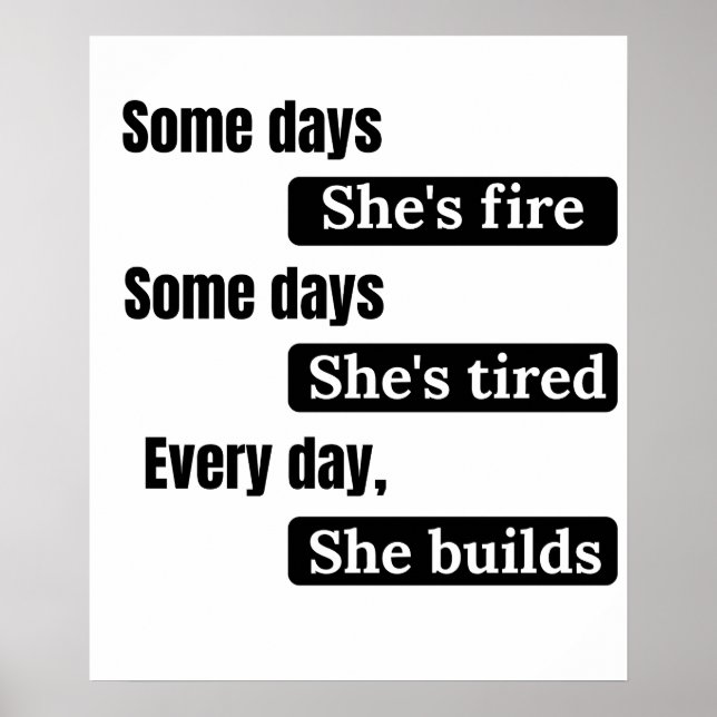 Affiche Citation Inspirante pour les Femmes (Devant)