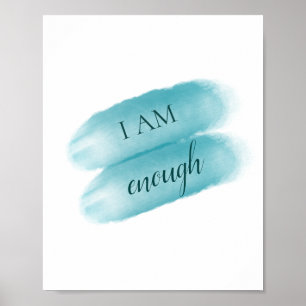 Affiche Citation Inspirante Simple Je Suis Assez Affirmati