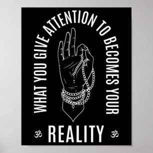 Affiche Citation inspirante sur le bouddhisme et la loi d'