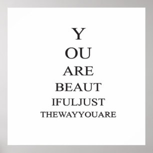 Affiche Citation Inspirational Beauty Love