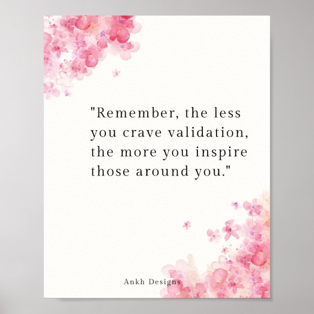 Affiche Citation Inspirationnelle - Arrêter de rechercher  (Devant)