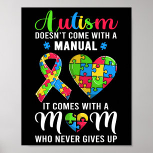 Affiche Citation Inspirationnelle Autisme Maman Sensibilis