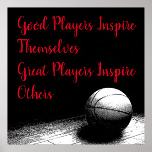 Affiche Citation Inspirationnelle Basketball Inspiration J