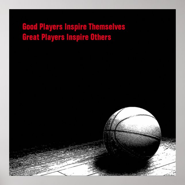 Affiche Citation Inspirationnelle Basketball Inspiration J (Devant)