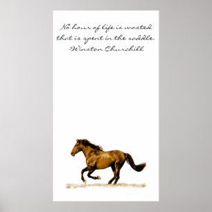 Affiche Citation Inspirationnelle du Cheval