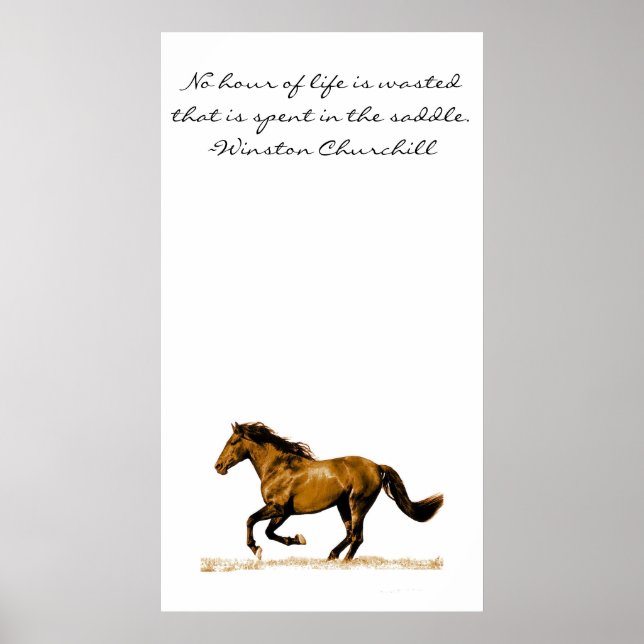 Affiche Citation Inspirationnelle du Cheval (Devant)