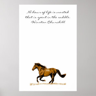 Affiche Citation Inspirationnelle du Cheval