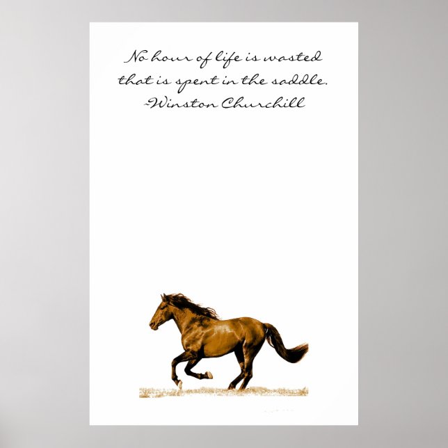 Affiche Citation Inspirationnelle du Cheval (Devant)