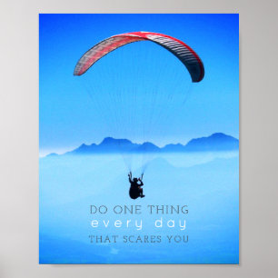Affiche Citation Inspirationnelle Faire Une Chose Parapent