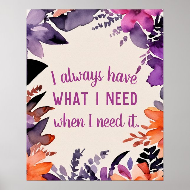 Affiche Citation Inspirationnelle Gratitude Magique Motiva (Devant)