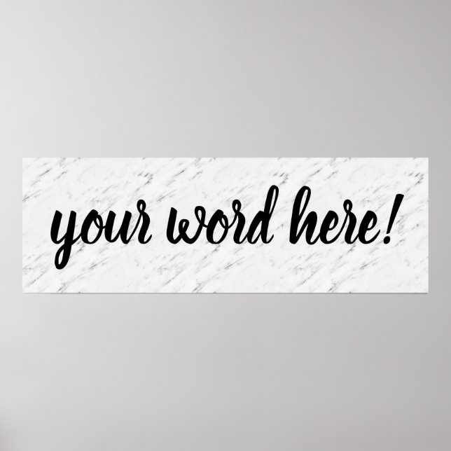 Affiche Citation Inspirationnelle Parole de l'année (Devant)