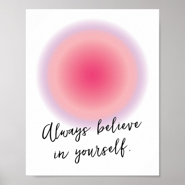 Affiche Citation Inspirationnelle Positive Ado personnalis (Devant)