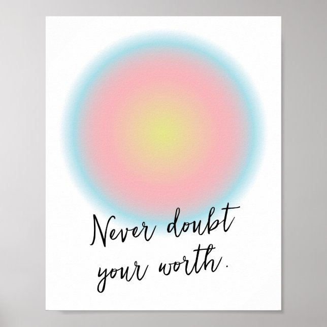 Affiche Citation Inspirationnelle Positive Ado personnalis (Devant)