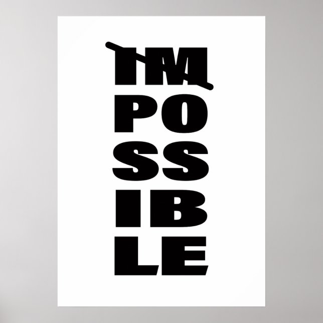 Affiche Citation Inspirationnelle Possibilités infinies Ci (Devant)