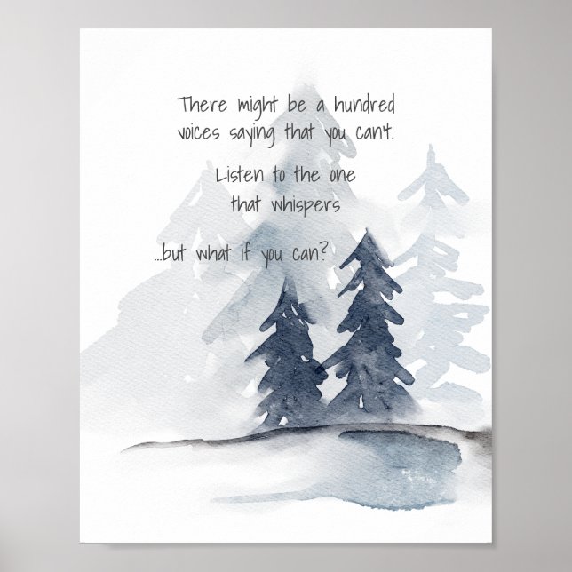 Affiche Citation Inspirationnelle Que faire si vous pouvez (Devant)