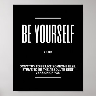 Affiche Citation Inspirationnelle Sur Le Fait D'Être Toi-M