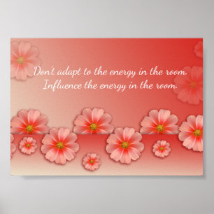 Affiche Citation Inspirationnelle sur Pêche Douce & Fleurs