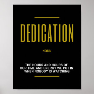 Affiche Citation Inspirative De Dédication Sur Le Succès