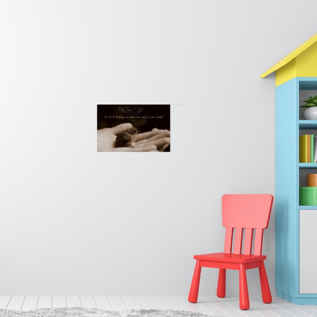 Affiche Citation inspirée de Aesop "Acte de générosité" (Pépinière 1)